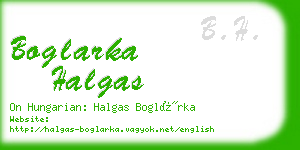 boglarka halgas business card